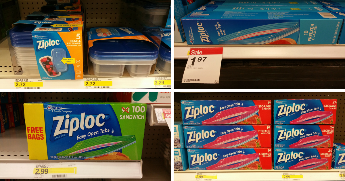 Three NEW Ziploc Coupons = Freezer Bags Only 1.47 Each at Target + More