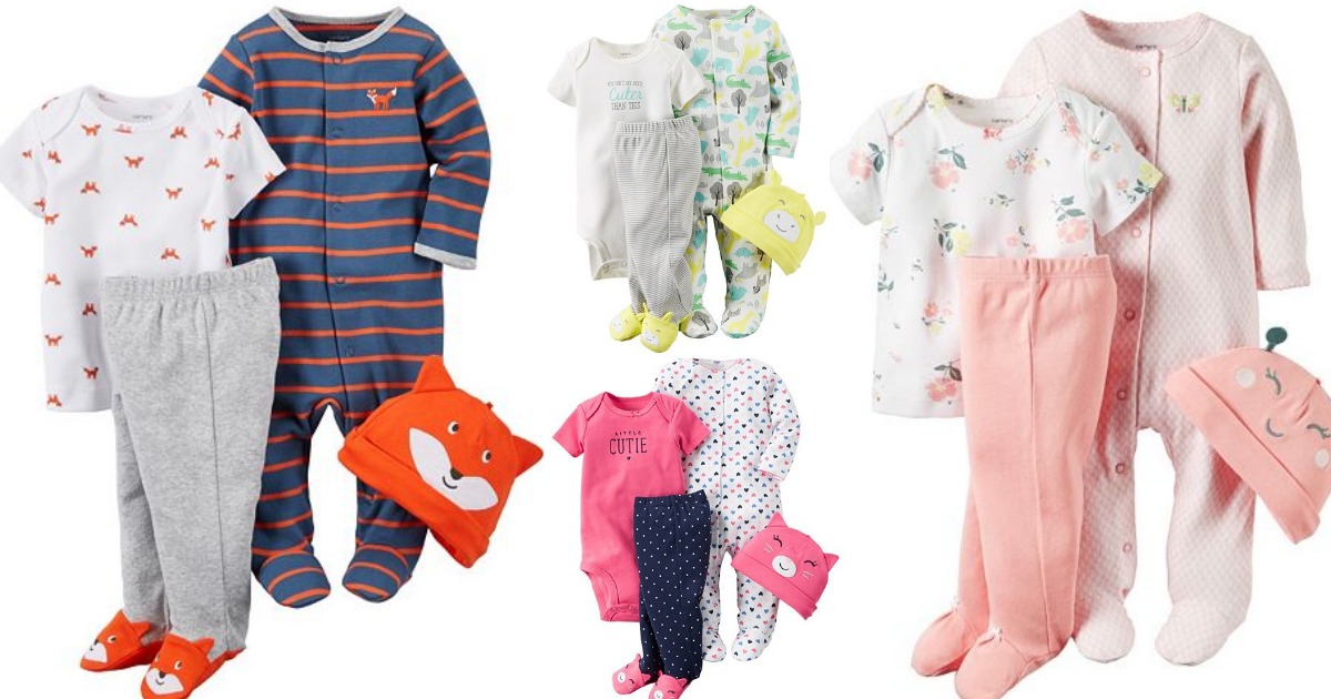 Kohl's Cardholders Carter's Baby Sleep & Play 4Piece Sets Only 7.28