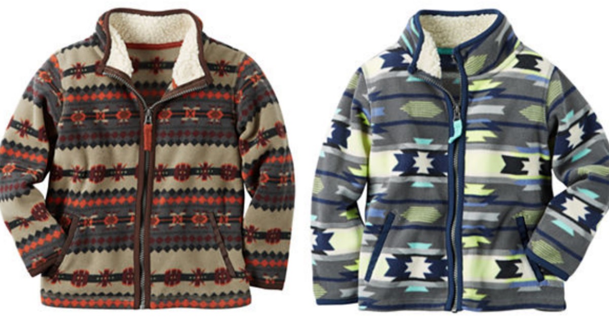 Boys Carter's Fleece Jackets Only 7.49 (Regularly 34
