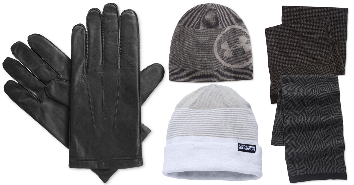 Isotoner Men's Leather Gloves Only 9.99 + More Winter