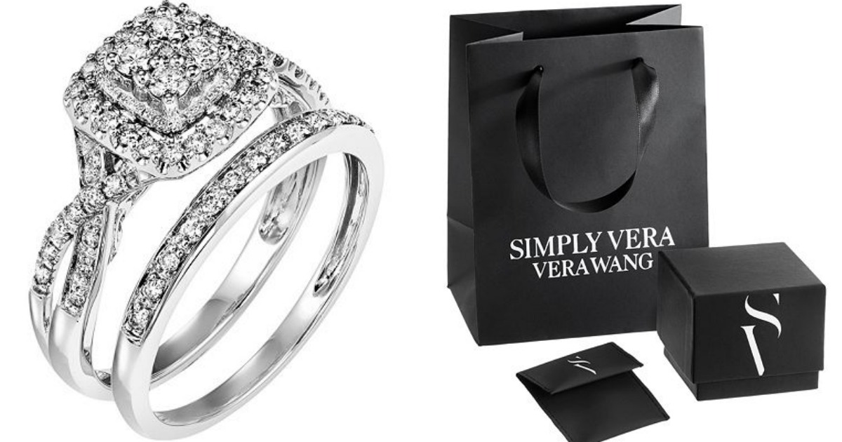 Kohl's Cardholders Vera Wang Diamond Engagement Ring Set 480 Shipped