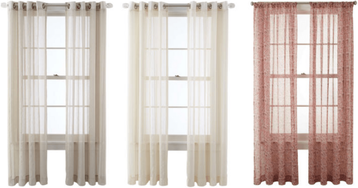 JCPenney Sheer Window Panels As Low As 5.58 (Regularly 70 & Up)