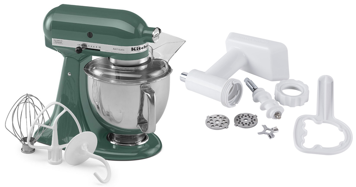 Kohl's Cardholders KitchenAid 5Quart Mixer + Food Grinder 217