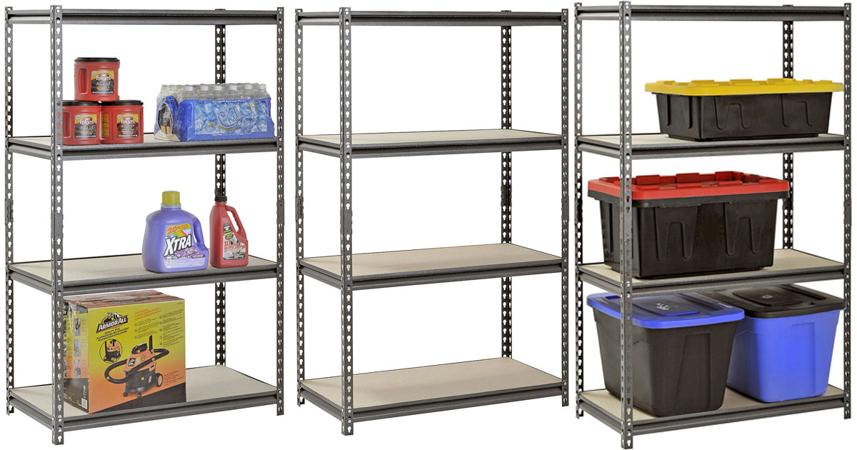 Sam's Club Members 4Shelf Steel Shelving Unit Just 33.88 Shipped