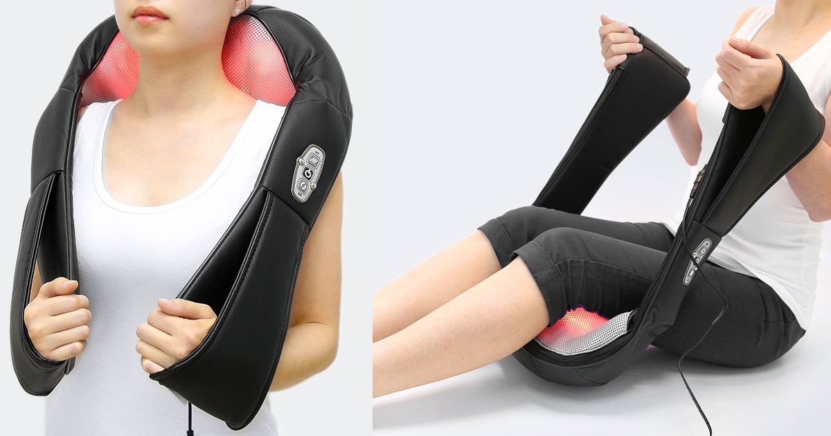 Amazon Heated Shoulder Massager Only 35.99 Shipped (Use on Back, Neck