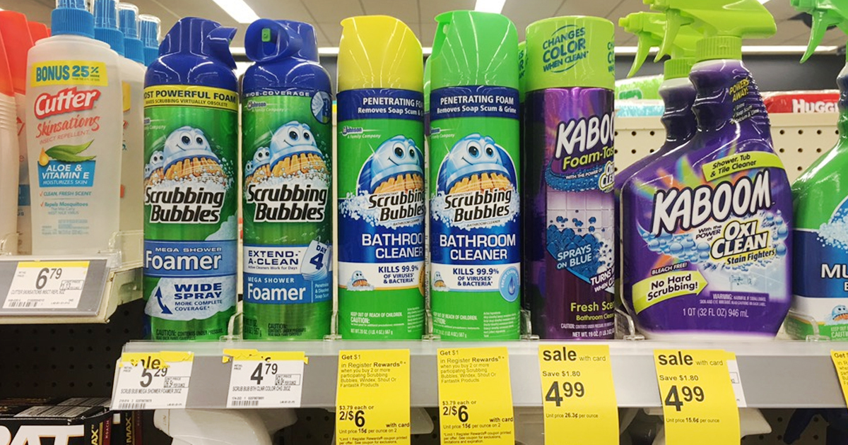 Walgreens Scrubbing Bubbles Bathroom Cleaner Only 1.50 Each When You
