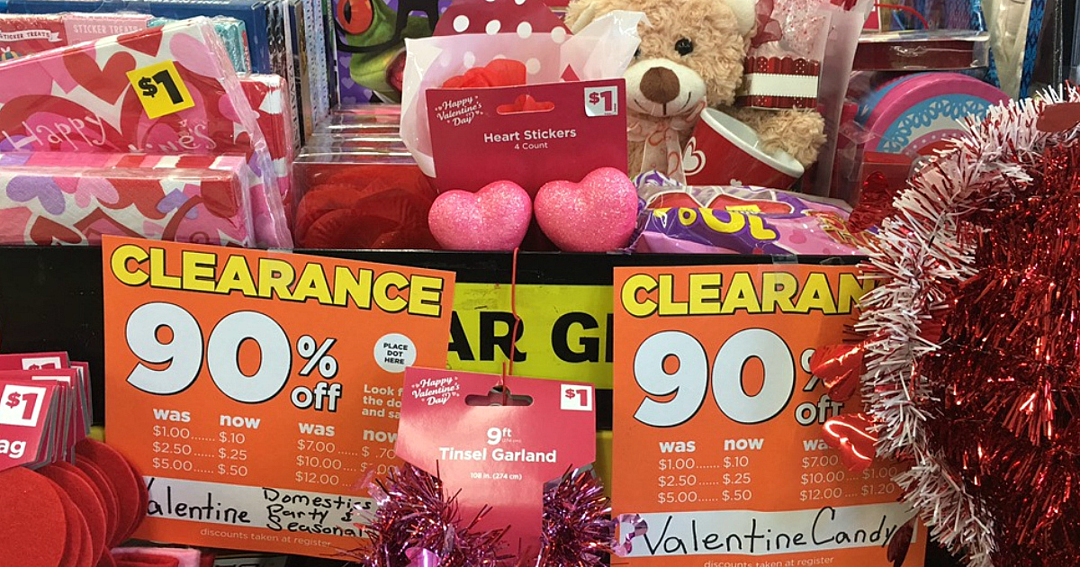 Dollar General 90 Off Valentine's Day Clearance