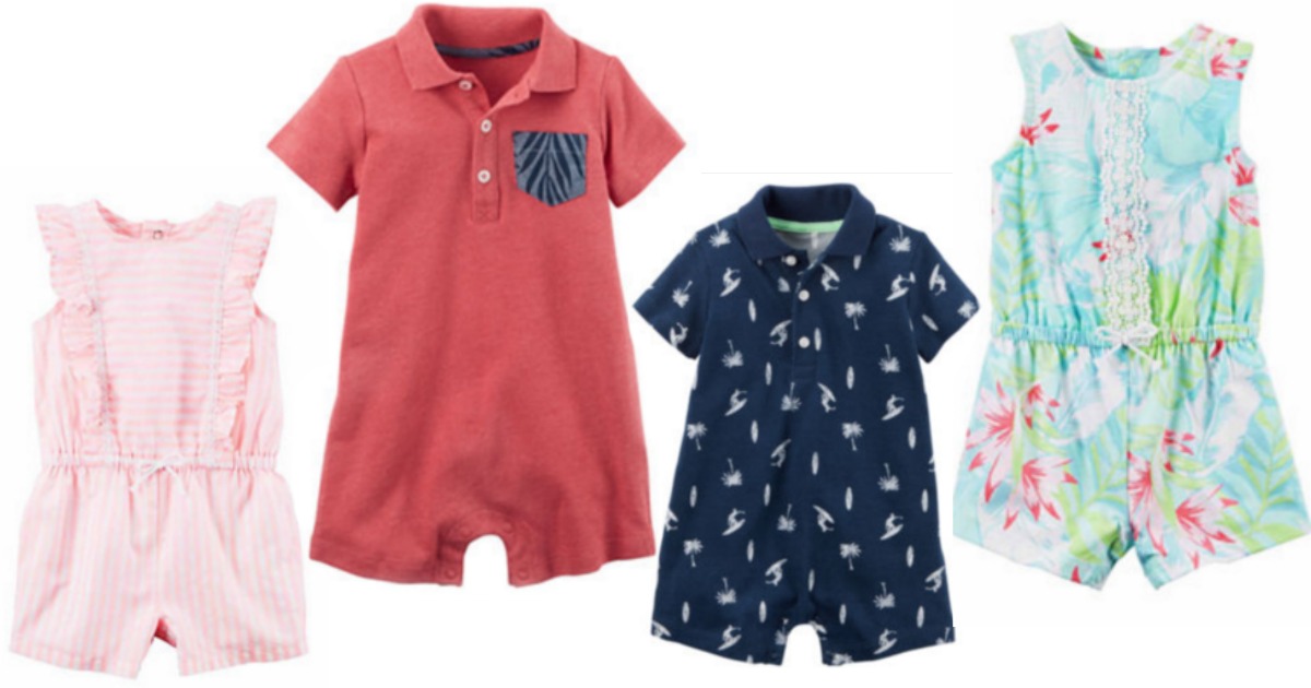 JCPenney Carter's Baby Rompers Only 4.19 (Regularly 18) + More