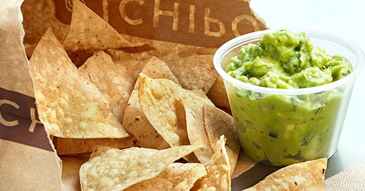 Chipotle Free Order of Chips & Guacamole w/ Entree Purchase Coupon