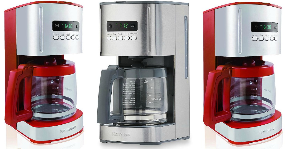 Sears Kenmore 12Cup Programmable Coffee Maker Only 29.99 AND Earn