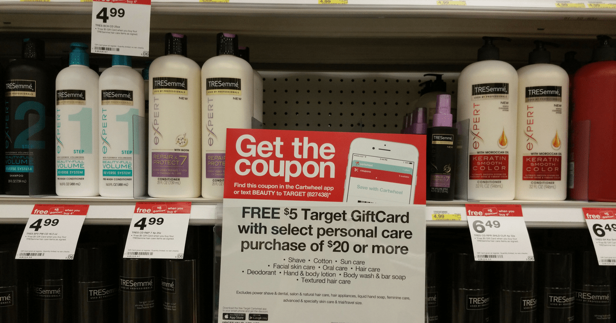 Target TRESemme Hair Care ONLY 2 Each (After Gift Card Offers)