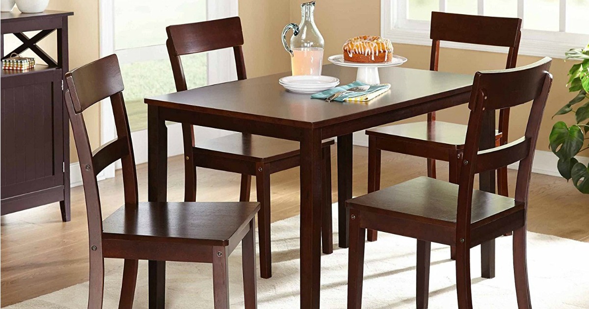 Walmart 5Piece Dining Set Just 143 (Reg. 199)