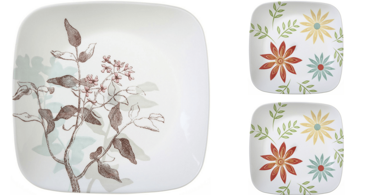 Corelle 6Piece Dinner Plate Set or 8Piece Lunch Plate Set Only 16