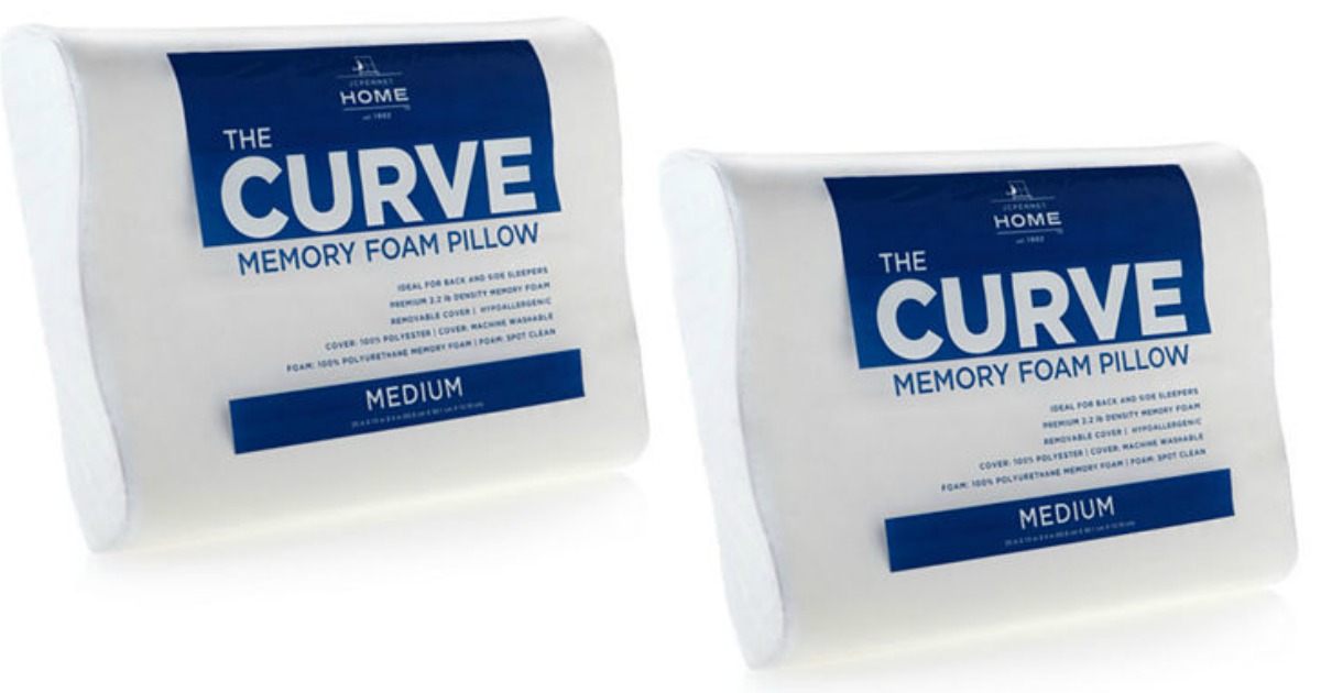 The Curve Memory Foam Contour Pillow Only 13.99