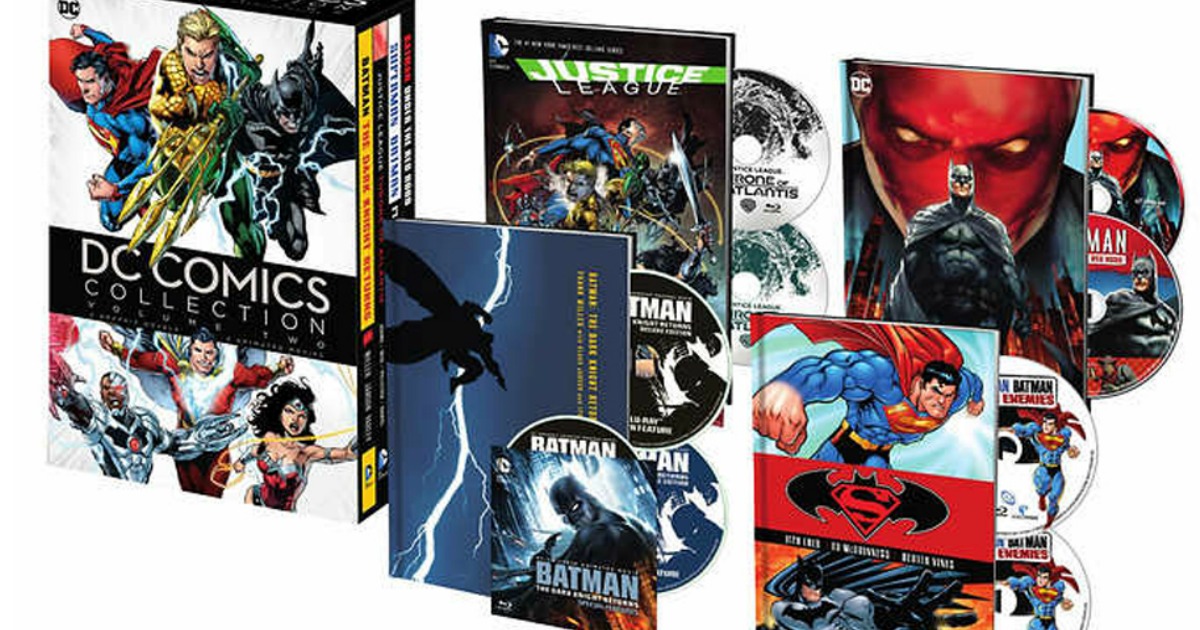 Best Buy DC Comics Collection Vol. 2 Graphic Novels + Blurays Only