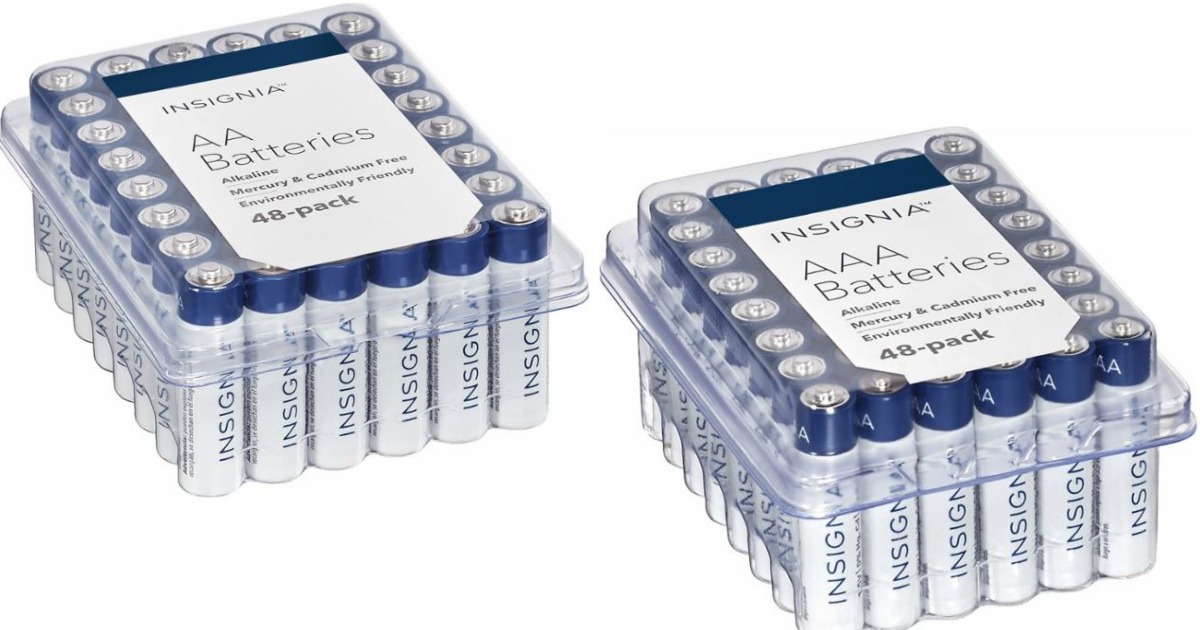 Best Buy Insignia AA or AAA Batteries 48Count Pack ONLY 5.62 (Just