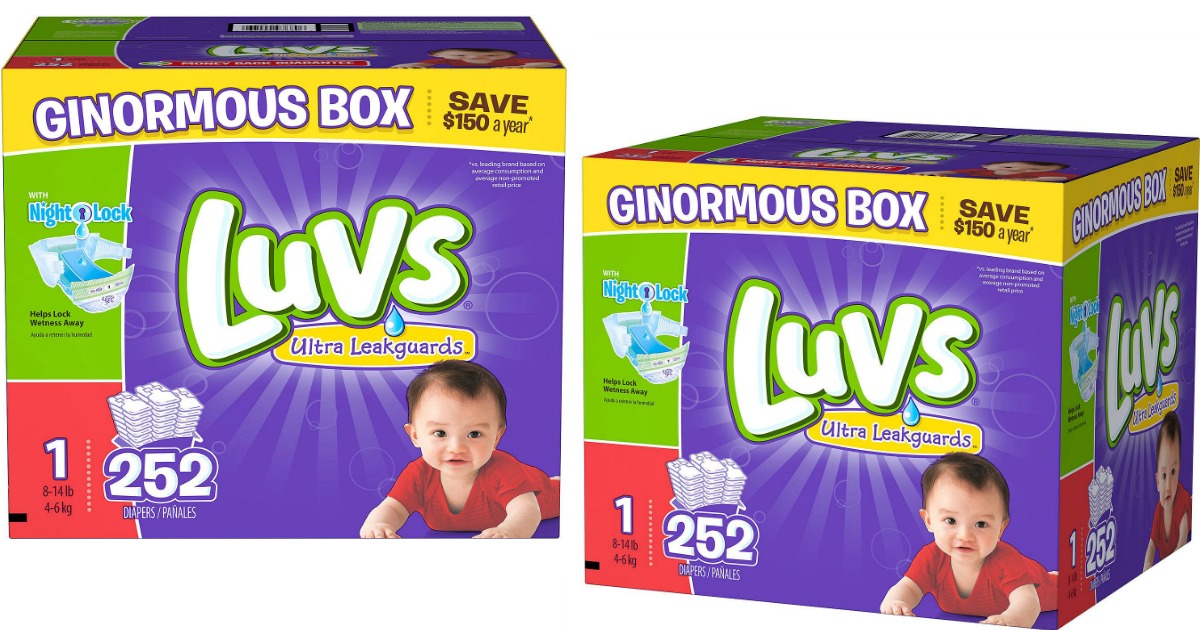 Sam’s Club Luvs Diapers Ginormous Boxes ONLY 19.48 Shipped (Just 7.7