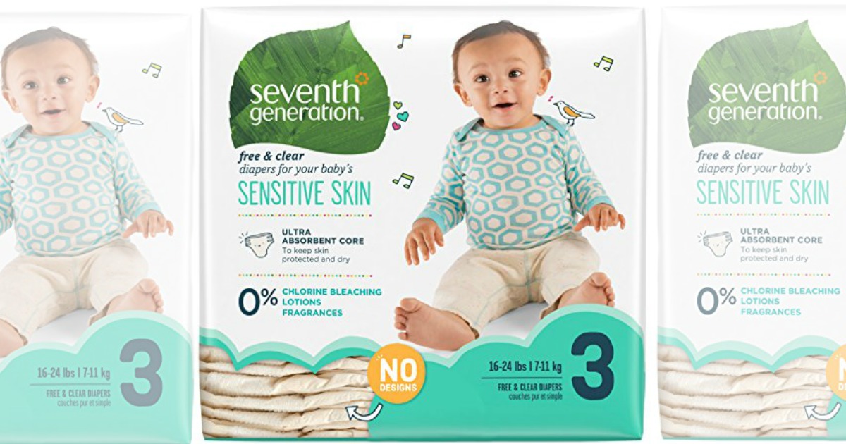 Amazon Family Seventh Generation Size 3 Diapers 155Count Box Only 20