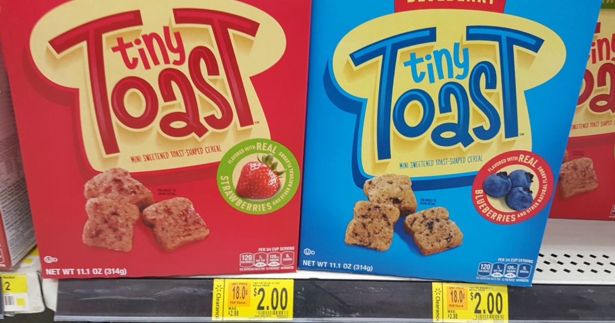 Walmart Tiny Toast Cereal ONLY 1.50