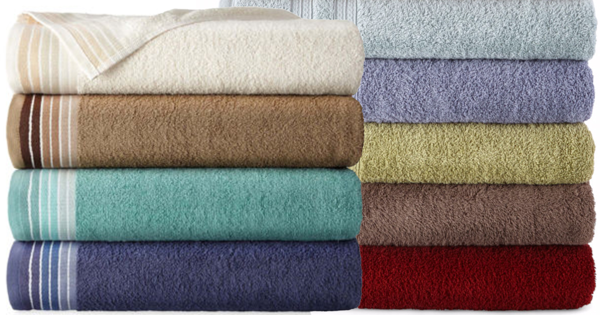 JCPenney 7 Home Expressions Bath Towels Only 17.93 (Just 2.56 Per Towel)
