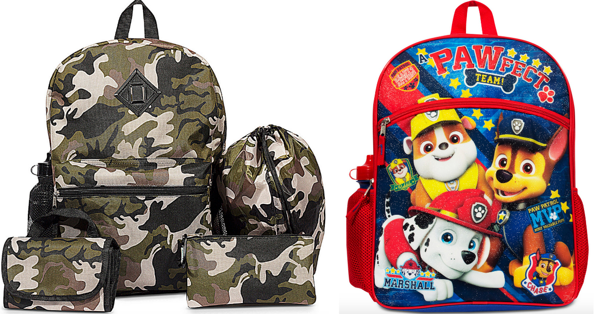 Macy's Kids’ 6Piece Camo Backpack Set ONLY 12.99 Shipped (Regularly