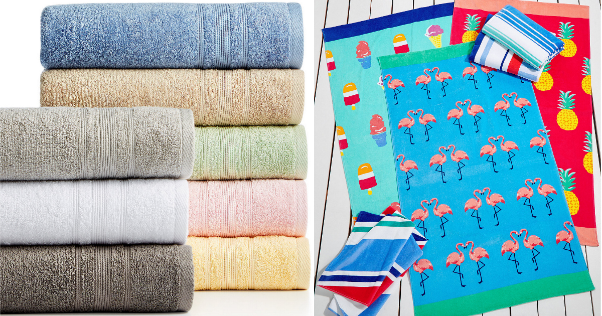 Macy's Cotton Bath Towels Just 3.99 Shipped + Save on NameBrand