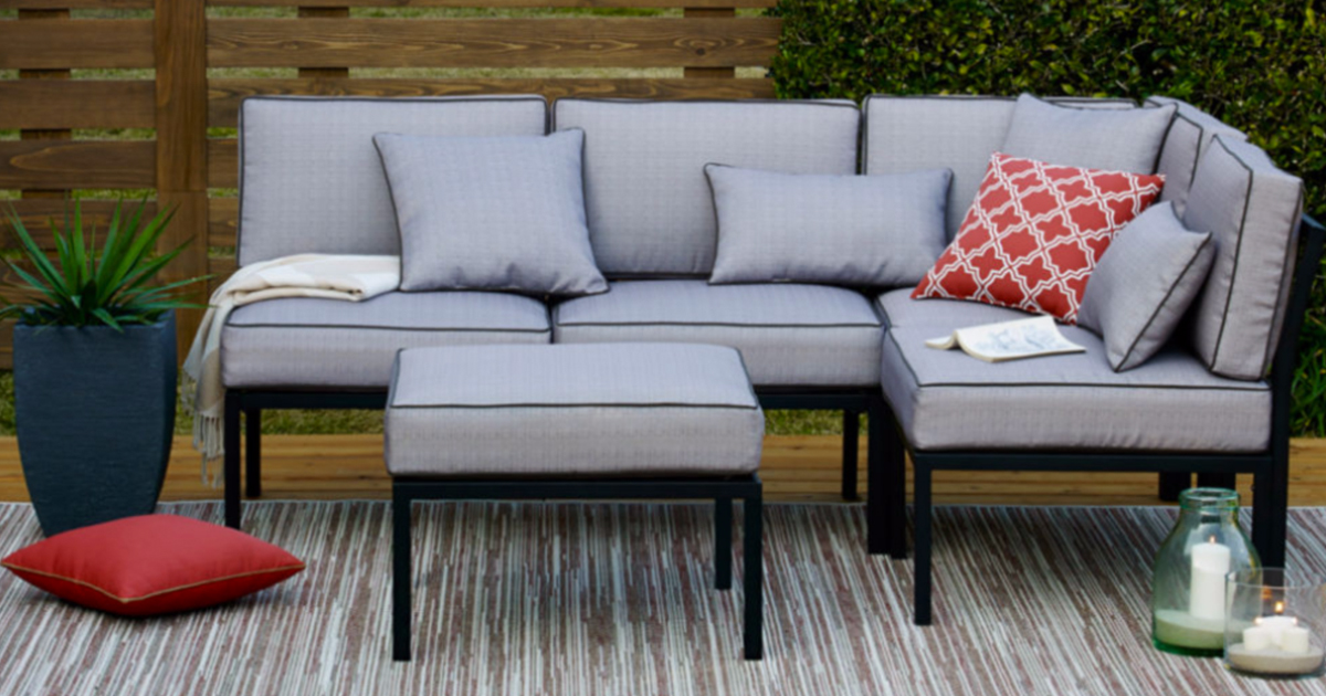 JCPenney Outdoor Oasis 4Piece Sectional Only 246 Shipped (Regularly