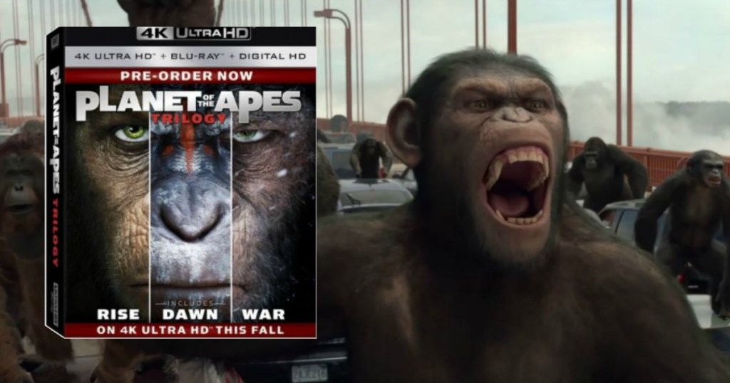 Target PreOrder Of The Apes Triology 4K/Bluray/DVD + Digital