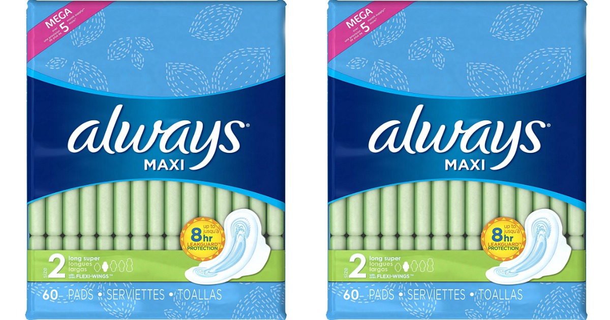 Amazon 180 Always Maxi Pads Just 6.99 (Ships w/ 25 Order)