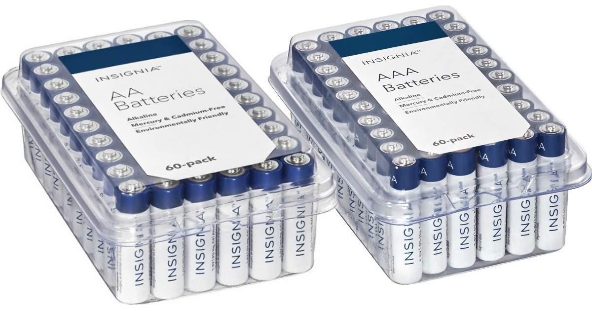 Insignia AA or AAA 48Count Battery Packs Only 8.99 at Best Buy • Hip2Save