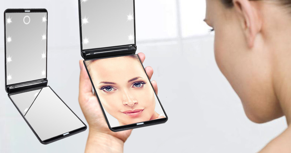 Amazon HotLife LED Lighted Makeup Mirror Only 9.89