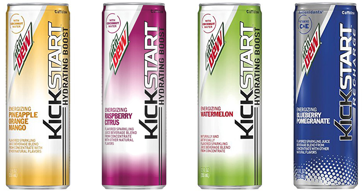 Amazon Mountain Dew Kickstart 12Pack Cans Only 11.25 Shipped (Just