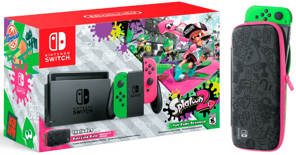 Nintendo Switch Console with Splatoon 2 Bundle 379.96 Shipped