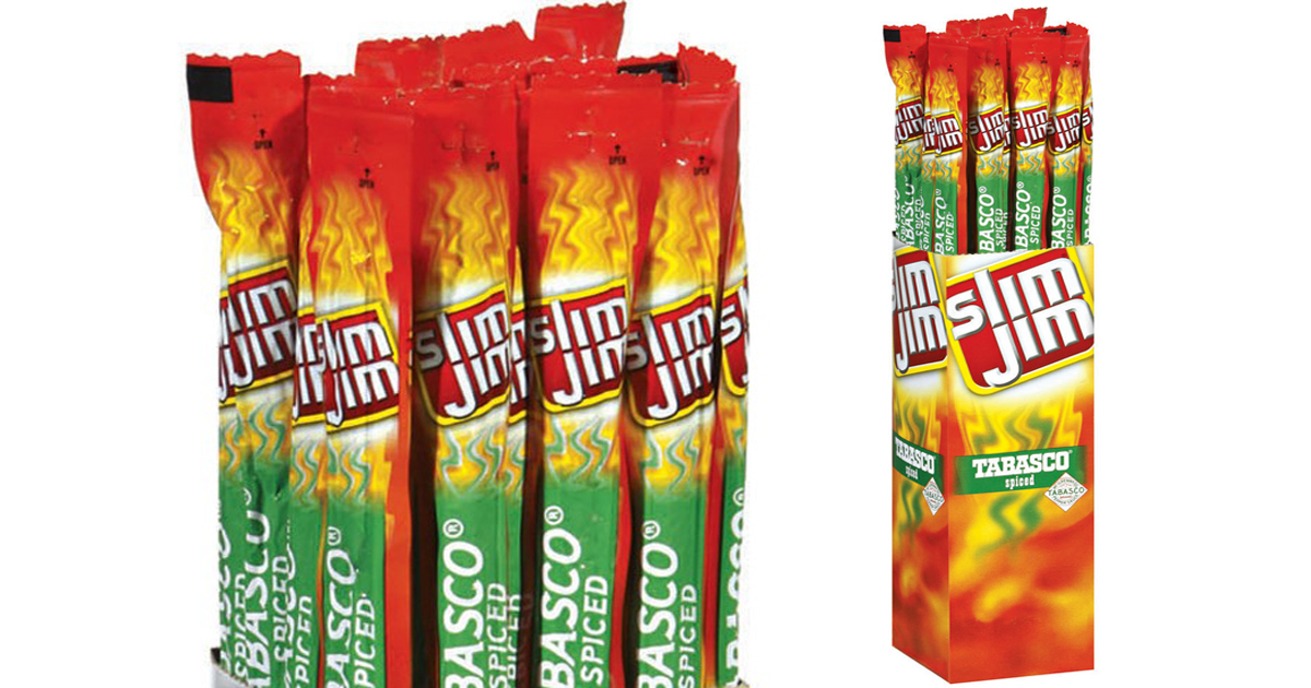 Amazon Slim Jim Meat Sticks 24Pack Only 13.11 Shipped (Just 55¢ Per
