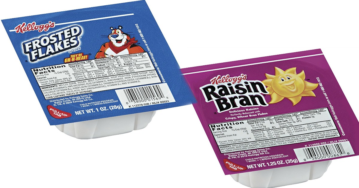 Amazon Kellogg's Cereal 96 Single Serve Bowls Only 26.61 Shipped