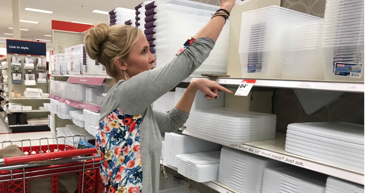 Sterilite Storage Bins ONLY 76¢ at Target Just Use Your Phone