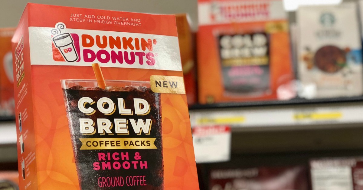Wowza! Dunkin' Donuts Cold Brew Coffee Packs ONLY 39¢ at Target (After