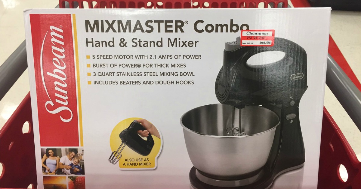 Target Clearance Find Sunbeam Mixmaster Hand & Stand Mixer Just 24.98