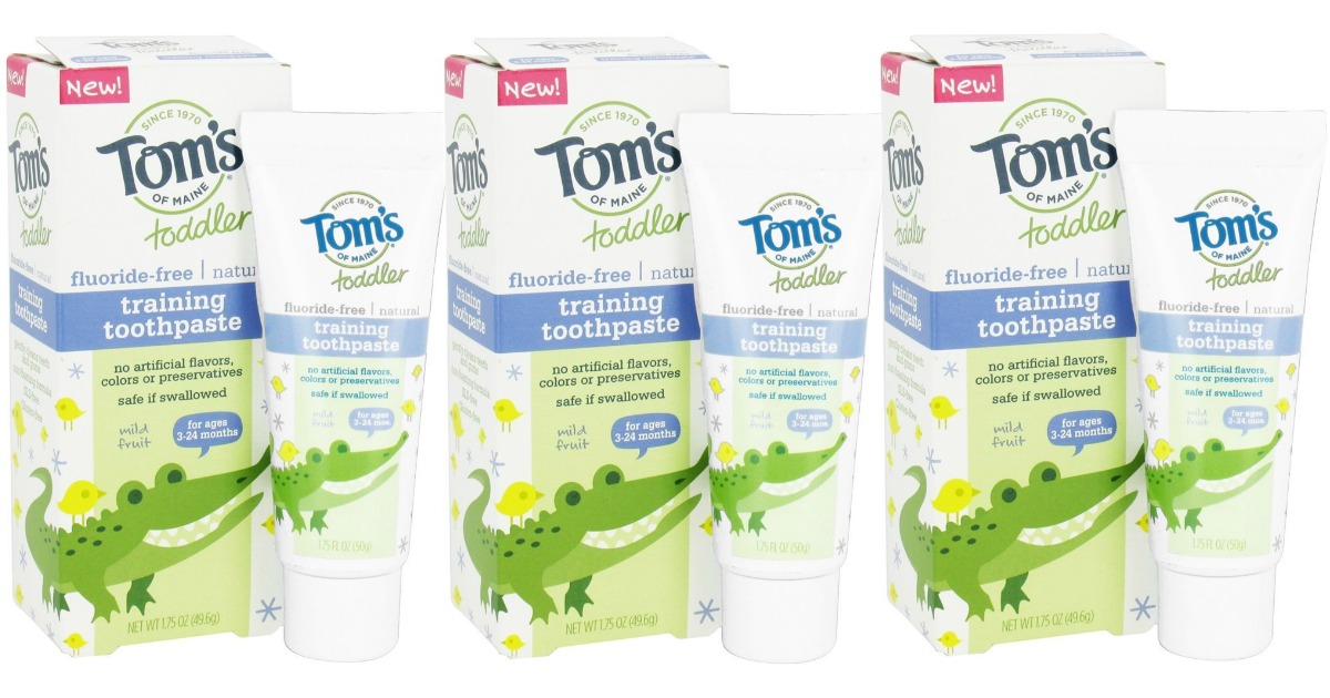 Amazon THREE Tom's of Maine Toddler Toothpaste Tubes Only 5.99