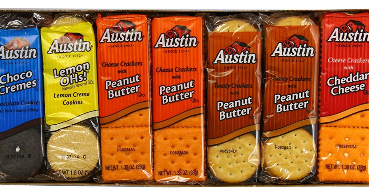 Amazon Austin Cookies & Crackers 45Count Variety Pack Only 6.49 Shipped