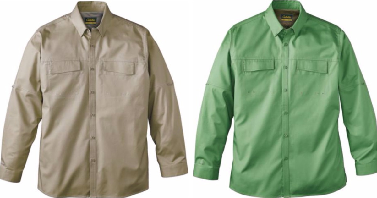 Cabela's Men's Fishing Shirts Just 6.88 (Regularly 40) + BIG Savings