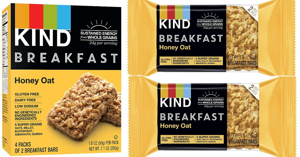 Amazon Prime KIND GlutenFree Breakfast Bars 32Count ONLY 11.32