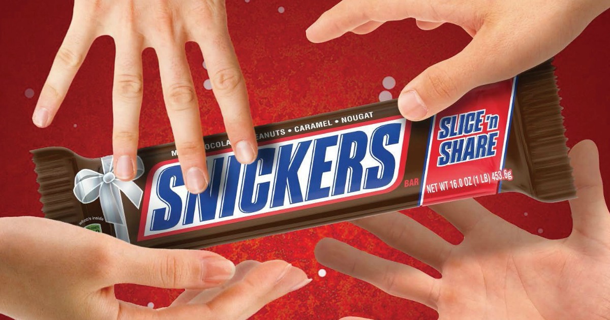 Holiday Chocolate Savings! GIANT 1Pound Snickers Bar ONLY 6.61 on