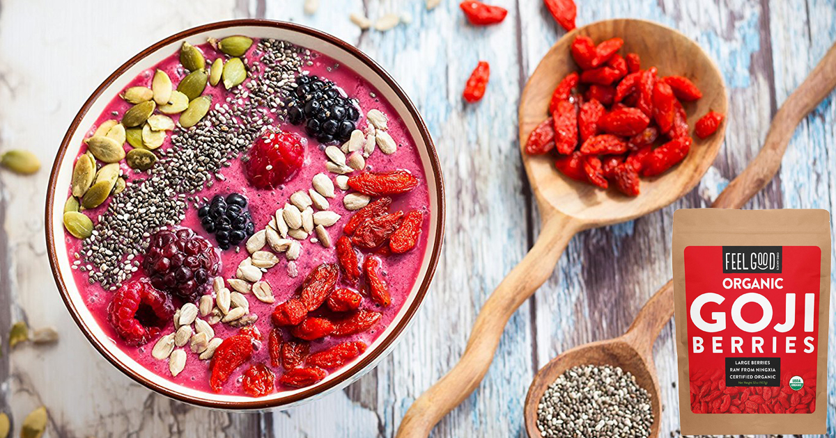 Amazon Organic Goji Berries 2Pound LARGE Bag Only 19.49 Shipped