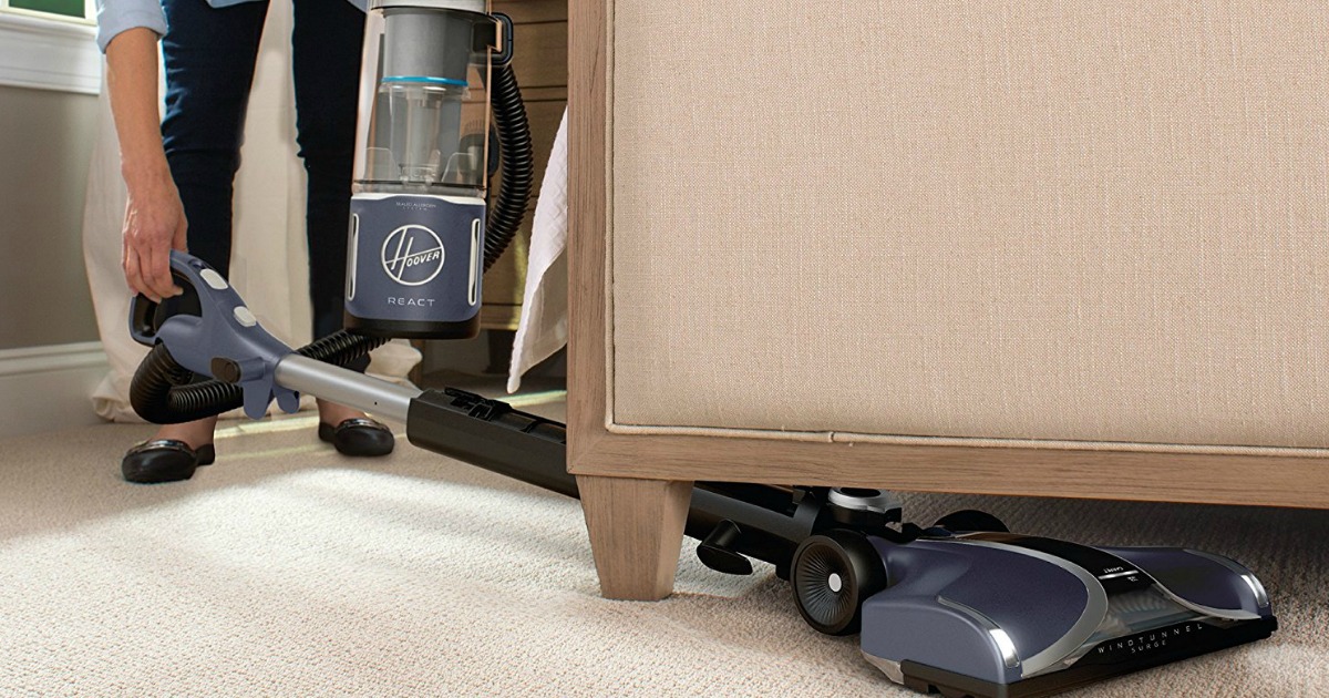 Hoover REACT Reach Premier Bagless Upright Vacuum Only 99.99 Shipped