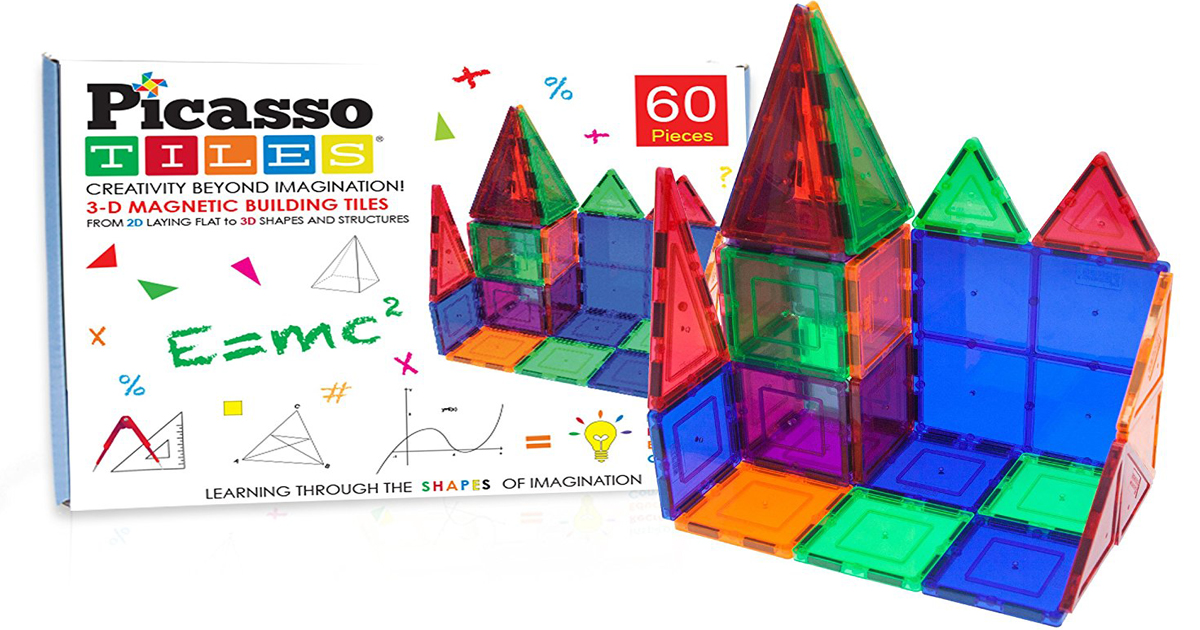 Amazon Picasso Tiles 3D Building Blocks 60Piece Set Only 35.99