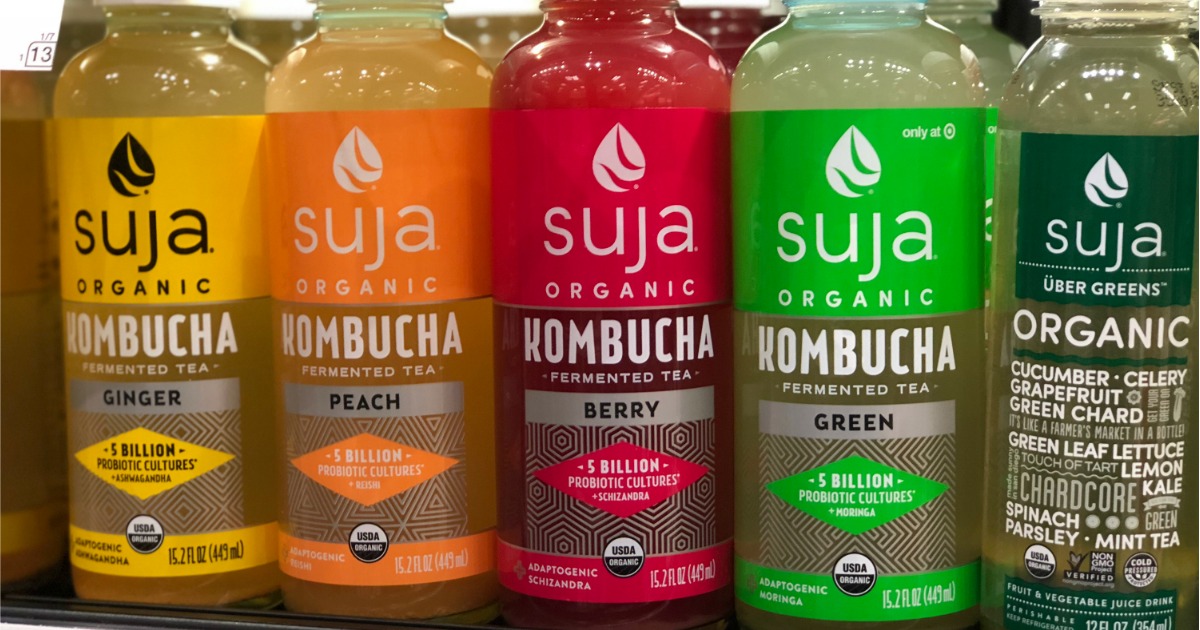 40 Off Suja Kombucha Organic Tea at Target (NO Coupons Needed)