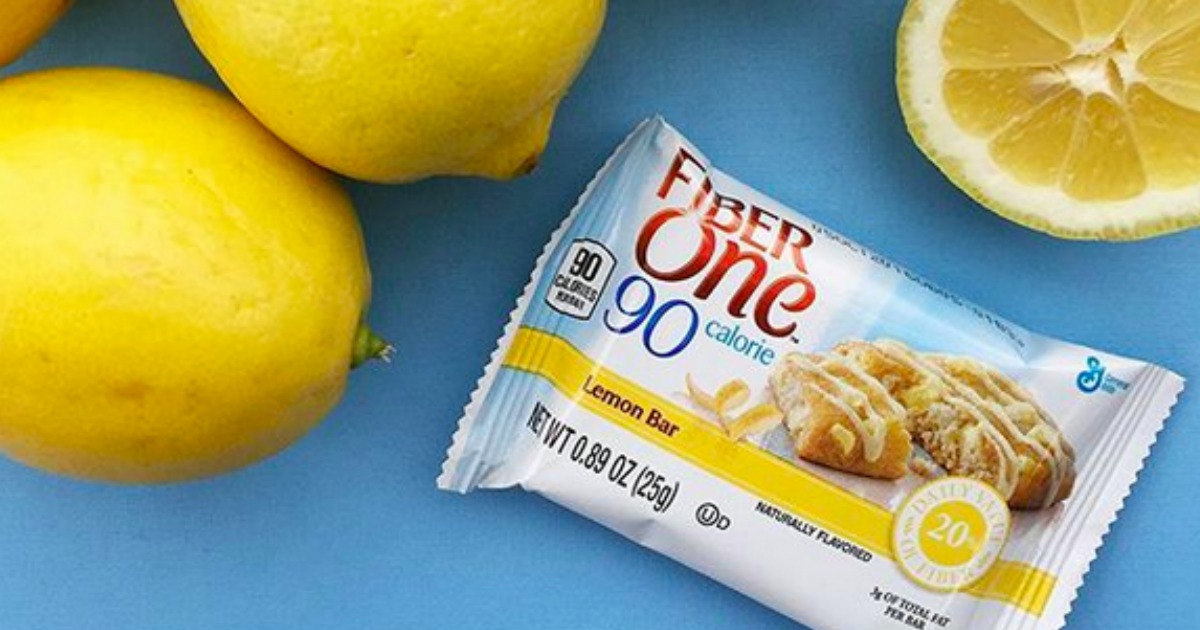 Amazon 48 Fiber One Lemon Bars Just 13.42 Shipped (Only 28¢ Per Bar)