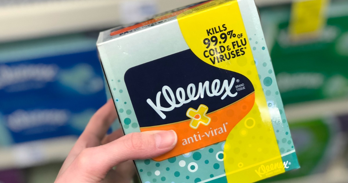 Kleenex AntiViral Facial Tissue Boxes 18Count Only 11 Shipped at