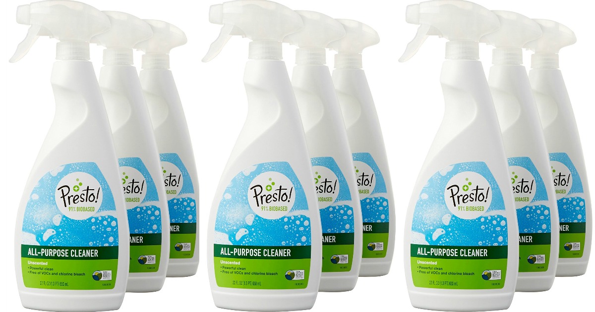 Amazon Prime Presto! Biobased AllPurpose Cleaner 3Pack ONLY 6.74